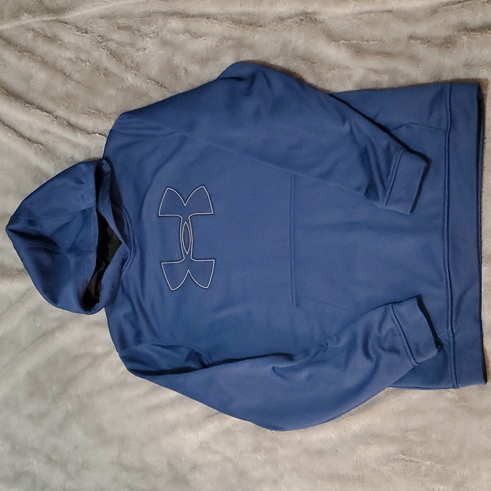 Under Armour blue hoodie.